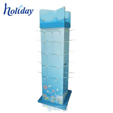 New Design Wholesales Hot Sale Merchandise Cardboard Display Sstand with Hooks